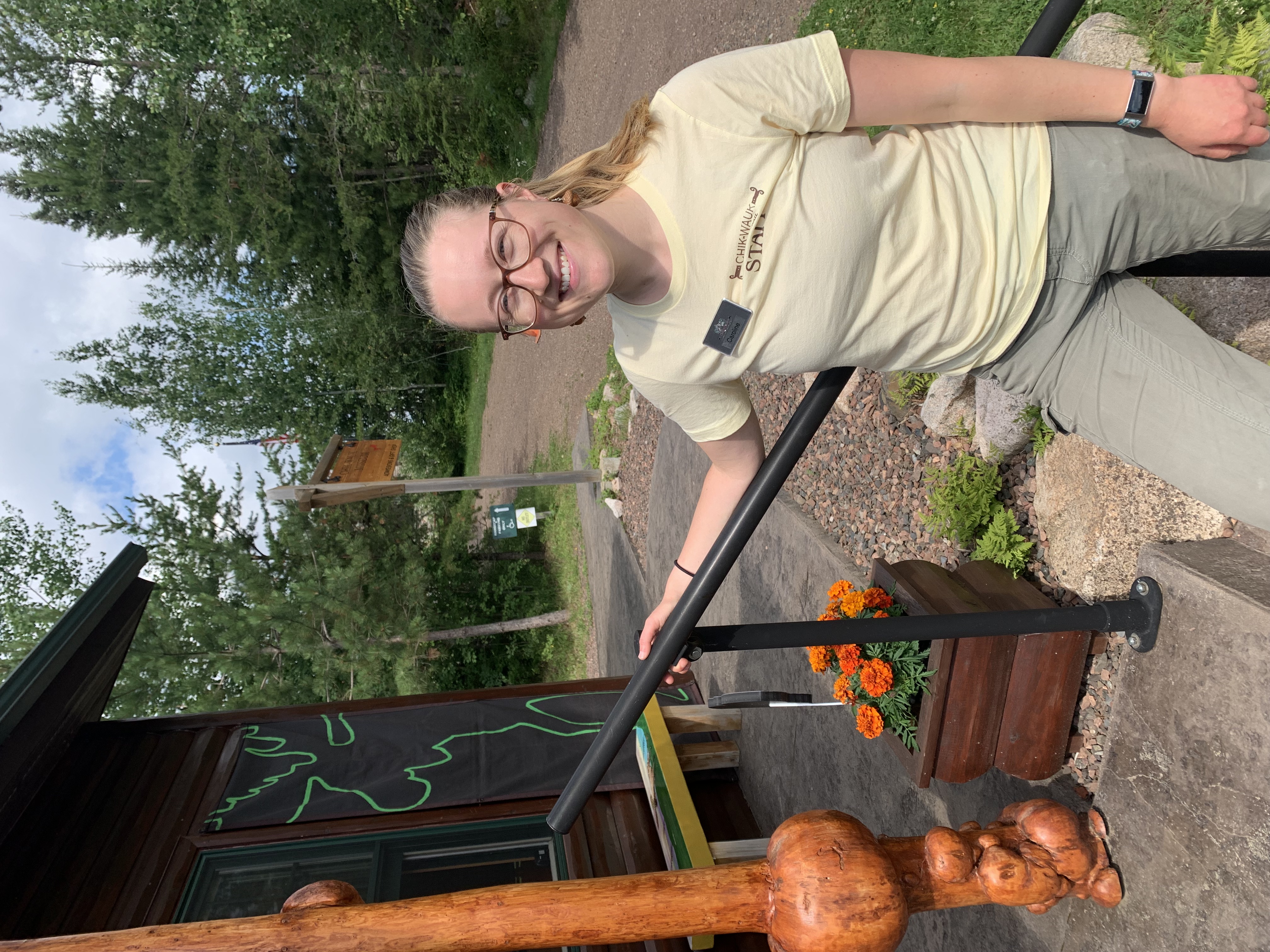 Caroline Urban, the official naturalist for Chik-Wauk